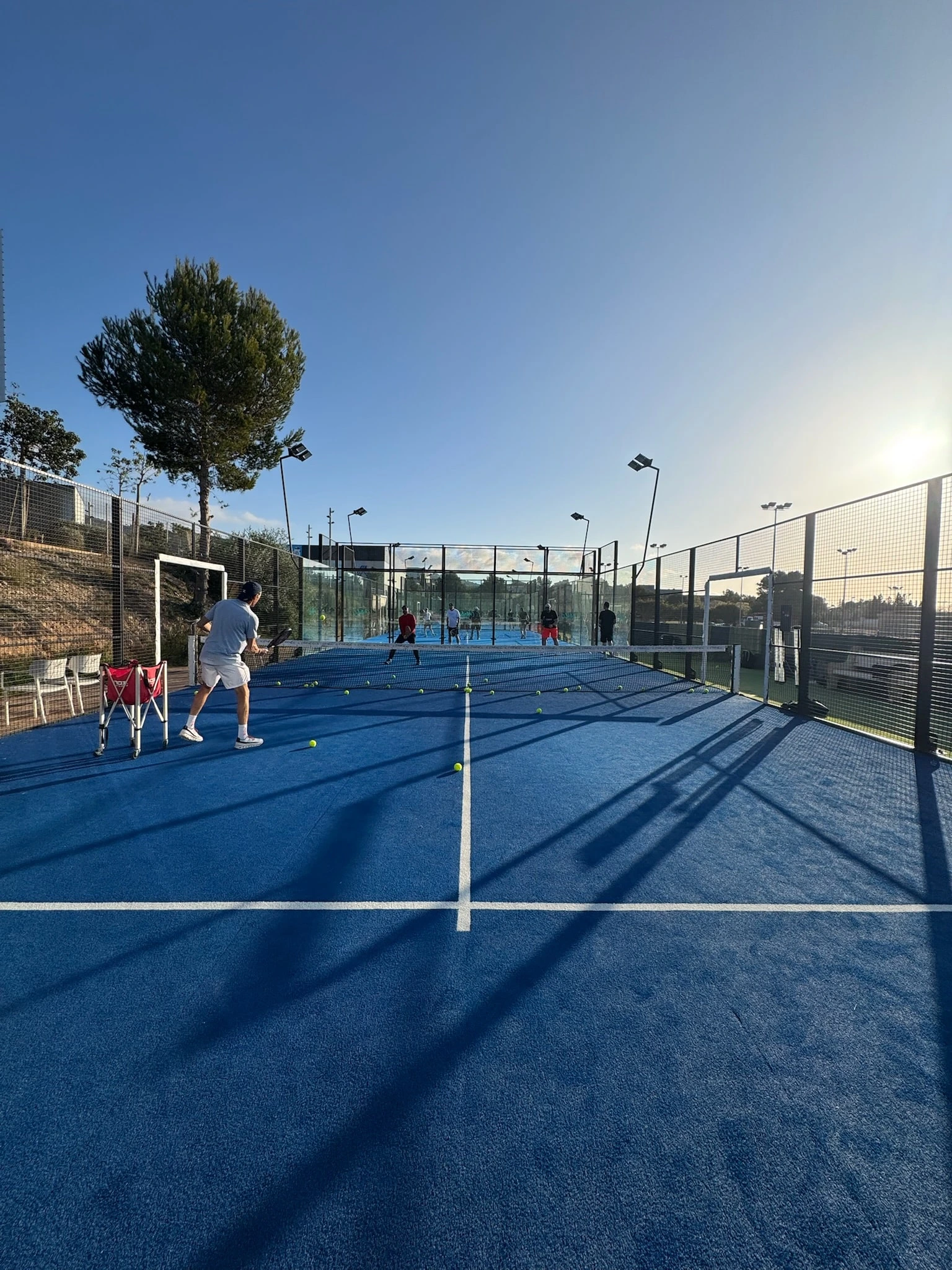 Padel in der Sonne